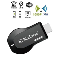 Anycast M2 Plus TV Stick Adapter WiFi Display Dongle Receiver For Miracast AirPlay 2.4G+5G Wireless DLNA Adapter For IOSAndroid