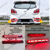 Reflektor LED Lampu Bemper Belakang Mobil Agya / Ayla 2017 2018 2019 2020 2021 2022 2023