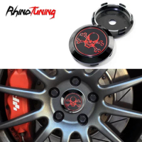 Rhino Tuning 4pcs 68mm(2.68in) 64mm(2.52in) Wheel Center Hubcaps Hood Cover Fit for Enkei RPF1 For Car Rims Exterior Accessories