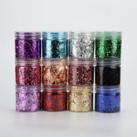 Confetti Gold Leaf Flakes Filling Glitter Epoxy Resin Mold DIY Nail Art Decoration Foil Paper Jewelry Making Accessories