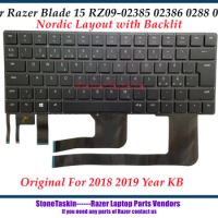 StoneTaskin New NO backlit For Razer Blade 15 RZ09-02385 02386 0288 0301 laptop keyboard 2018 2019 keyboard Black Nordic Tested