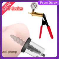 New Manual Vacuum Rosebud Pump Anal Pump Anal Toys for Men Women Powerful Suction Prostate Stimulato