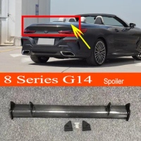 G14 Real Carbon Fiber / FRP GT-style Car-styling Sporty Rear Trunk Wing Spoiler for BMW 8 Series G14 Convertible 2018-2022
