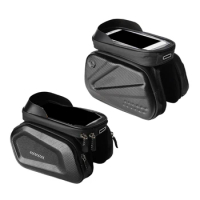 Bicycles Phone Mount Holder Handlebars Bag Bicycles Front Top Tube Panniers Bag Large Capacity Bicycles Front Frame Bag