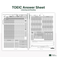 กระดาษฝนคำตอบโทอิคแบบที่ใช้สอบจริง TOEIC Answer Sheet (OFFICIAL) คําแนะนําการขายที่ร้อนแรงในเดือนนี้