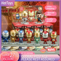 New Spot Goods Hot Toys Iron Man Second Bullet Cute High Beauty Anime Cosbi Mini Doll Blind Box Single Pack/set Toy Decoration