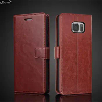 Card Holder Leather Case for Samsung Galaxy S7 S 7 edge Pu Leather Flip Cover Retro Wallet Phone Case Business Fundas Coque