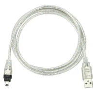 USB Male to Firewire IEEE 1394 4 Pin Male iLink Adapter Cord Cable for SONY DCR-TRV75E DV