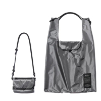 【bitplay】Foldable 2-Way Bag 超輕量翻轉口袋包-銀河灰(購物袋/手機包/多功能/側