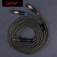 OPENHEART 16 Core Headphone Cable For Dan Clark Audio Aeon Alpha Expanse Ether Stealth XLR 4.4mm 2m 3m Upgrade Balanced Cable