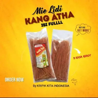 Mie Lidi Kang Atha 40 gram - 9 Rasa Cemilan Pedas Jajanan Jadul Murah - Snack, Food Pedas