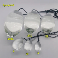 6size Big Glass Anal Ball Ass Plug Expansion For Man Dilator Female Masturbator Vagina Ball Egg Butt