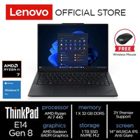 Lenovo ThinkPad E14 Gen 8 (AMD) Ryzen AI 7 445 32GB 1TB W11 Pro