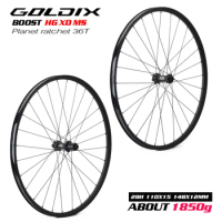 GOLDIX M370 Mountain Bike XC Planetary Ratchet 36T BOOST Wheelset HG XD MS Suitable for SHIMANO and SRAm Transmission Systems