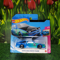 HOTWHEELS TOYOTA AE86 SPRINTER TRUENO BIRU BLUE FALKEN SHORT CARD