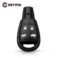 KEYYOU 4 Buttons Remote Key Shell Case For SAAB 9-3 9-5 2003 2004 2005 2006 2007 2008 2009 2010 Keyless Entry Car Key Case