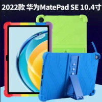 for HUAWEI MatePad 10.4 Shockproof Soft Silicone Case for HUAWEI MatePad SE 10.4 Inch 2022 AGS5-W09/L09 Stand Case +pen