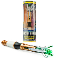 Hot TV Show Dr.WHO Cosplay Props 12th Sonic Screwdriver with LED Light Sound Magic Wand Stick Funny Toy for Kids Christmas Gifts