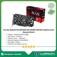 Vurrion Radeon RX 580 8GB VGA GDDR5 256-Bit Graphics Card Garansi Resmi