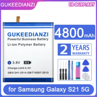 GUKEEDIANZI Replacement Battery 4800mAh/5800mAh For Samsung Galaxy S21 Ultra/Plus/5G SM-G991B/DS G991U S21Ultra S21Plus S21+