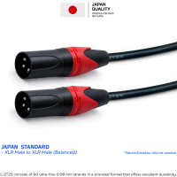Japan Standard | Kabel Audio XLR to XLR Balanced Gold Plate -1043, (JS, GP, XLR MA - XLR MA)