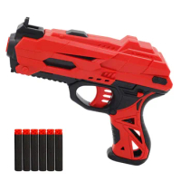 New Manual Soft Bullet Gun Suit for Nerf Bullets EVA Hollow Bullets Toy Pistol Gun Dart Blaster Toys Outdoor Game Toys for Kids
