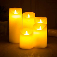 劇本殺道具氣氛圍燈充電遙控LED電子蠟燭燈裝飾模擬火苗搖擺婚禮