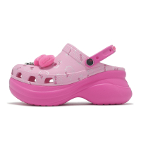 Crocs 洞洞鞋 厚底洞洞鞋 Hello Kitty Bae Clog 女鞋 復古 Bae克駱格 卡駱馳 粉紅 21119990H