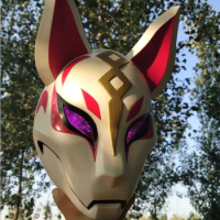 Just Gibson Fox Mask Game Fortnite Cosplay Prop Weapon Halloween Carnival Cosplay Party