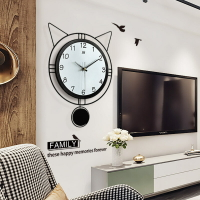 個性簡約鐘表時尚創意客廳掛鐘歐式現代家居裝飾石英鐘電子靜音鐘