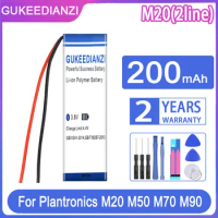 GUKEEDIANZI Battery 371031 (2line) 200mAh For Plantronics M20 M50 M70 M90 E10 E80 for Explorer 80 500 Bluetooth Headset