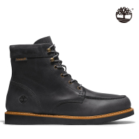 Timberland 男款黑色全粒面皮革Newmarket II 6吋靴(A44CN015)