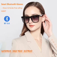 TWS Smart Glasses With Bluetooth 5.0 Wireless Waterproof Sunglasses for Driving Anti-blue Light Anti-UV Photochromic Eyewear