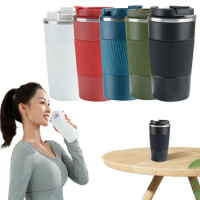 380ml Insulated Coffee Mug Stainless Steel Vacuum Insulated Bottle Leak-Proof Hot Cold Water Bottle for Outdoor Camping Hiking