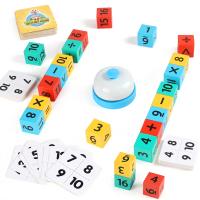 Mainan Latihan Pemikiran Kiub Rubik Digital, 4 mata, untuk Bayi, Pencerahan Bahasa Inggeris, Permain