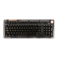 Kiiboom Phantom 98-Key Mechanical Keyboard Hot-Swappable Usb-C Wired/Bluetooth5.0/2.4ghz Wireless Acrylic Gasket Keyboard