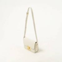 Tas CELINE TEEN TRIOMPHE CALFSKIN IVORY WHITE SHOULDER BAG 100% ORIGINAL 18X4X14CM