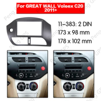 2 din Car Radio stereo Fitting Fascia installation For GREAT WALL Voleex C20 2011+ Frame Fascias Mount Panel Bezel DVD player CD