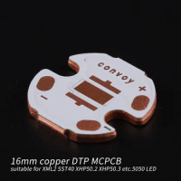 16mm*1.6mm DTP copper MCPCB for XML2 SST40 XHP50.2 XHP50.3 5050 LED