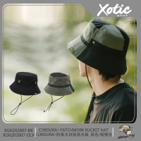 XOTIC 防潑水拼接漁夫帽 防水帽大頭圍帽子(夫帽 運動帽 遮陽帽 防潑水)