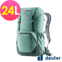 【deuter 德國】WALKER  24L休閒旅遊背包3812921湖綠/戶外健行包/書包/通勤背包/休閒後背包/筆電商務包*