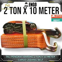 Tali Pengikat Barang Rachet Tie Down 2 Tx10M Tali Cargo Lashing BELT Tali Bak Truk KREK SOUND SISTEM