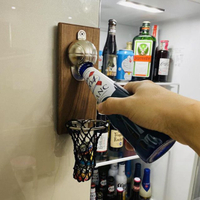 開酒器網紅籃球壁掛式啤酒起子軟磁鐵冰箱貼開瓶器精釀籃筐接瓶蓋瓶啟子 交換禮物全館免運