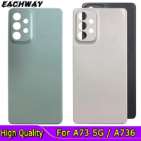 For Samsung Galaxy A73 5G Battery Back Cover Rear Door Housing Case Replacement SM-A736B A736B/DS For Samsung A73 5G Back Cover