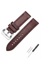 Biden Watch BIDEN Pria Tali Kulit Asli Jam Tangan Leather Strap 22mm cokelat