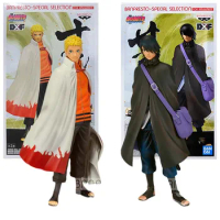 Bandai Genuine Naruto Anime Figure DXF Uzumaki Naruto Uchiha Sasuke Collection Model Anime Action Figure Toys for Children