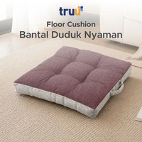 TRUU Floor Cushion Maroon Beige TR.FC004 50x50 cm Dacron 8oz Bantal Duduk Lantai Empuk Tebal Bantal 