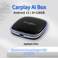 CarPlay AI Box (Applepie Ultra)for Wireless CarPlay/Wireless Auto 8+128GB 8Core Support 4G network、 BT5.0 USB connection