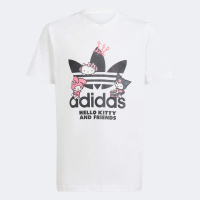 【adidas 愛迪達】ORIGINALS X HELLO KITTY 短袖T恤(IT7920 大童/女童 白)
