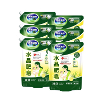 南僑水晶肥皂液体補充包洗衣精1400g x 6包/箱-檸檬香茅